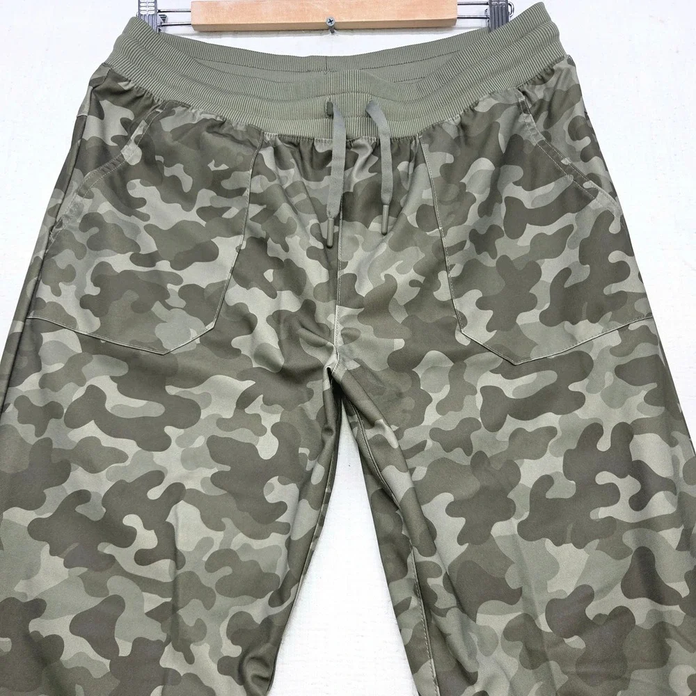 Wonder Nation Boys Camouflage Jogger Pants Green XL 14-16 Husky Camo Drawstring